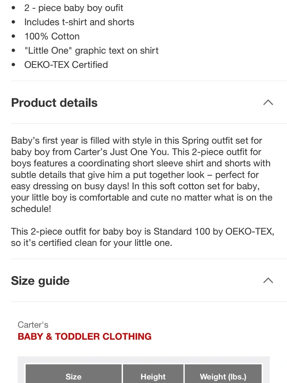 Carter's Knit 'little one' Tee & Check Shorts Set - Light Gray